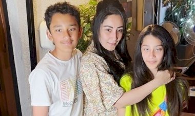 Sanjay Dutt's twins Shahraan and Iqra spotted, fans think they look like ‘dada dadi’ Sunil Dutt, Nargis