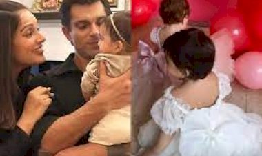 Bipasha Basu shares glimpse of her daughter Devi's "first birthday party" as attendee